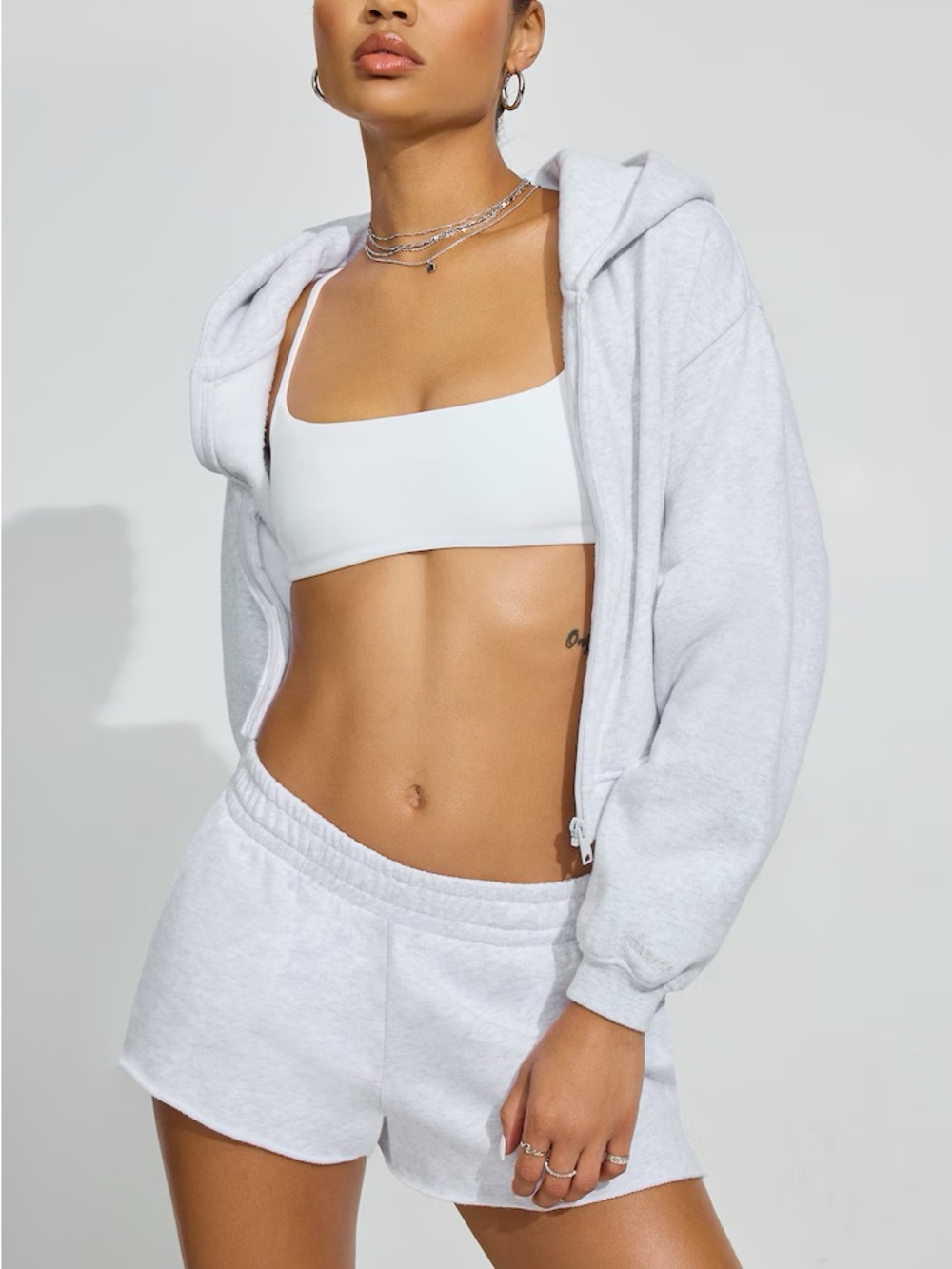 Garage soft terry low rise shorts